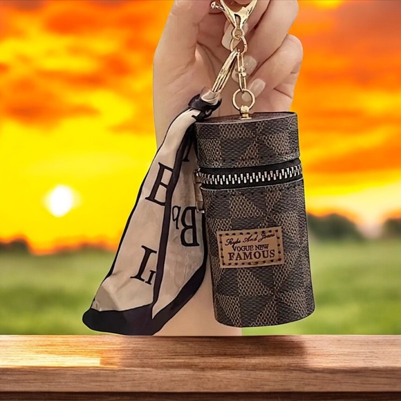 NWT Trendy Mini Retro Multifunctional Coin PU Leather Purse with Scarf - Picture 10 of 13